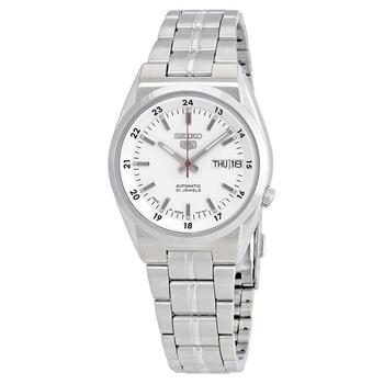 精工5号价格, Seiko | Series 5 Automatic Date-Day White Dial Mens Watch SNK559J1商品图片 4.9折