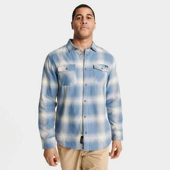 推荐Men's Vans Monterey Button-Down Long-Sleeve Flannel Shirt商品