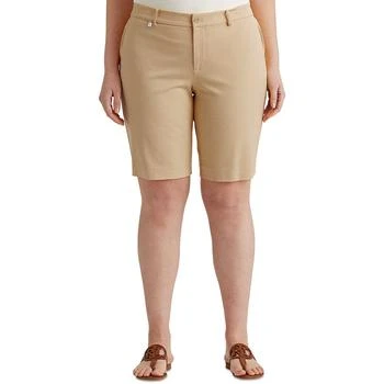 Ralph Lauren | Plus-Size Stretch Cotton Shorts,商家Macy's,价格¥417