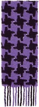 Acne Studios | Purple & Burgundy Houndstooth Scarf 7.3折, 独家减免邮费