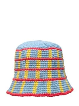 MEMORIAL DAY Plaid Crochet Bucket Hat
