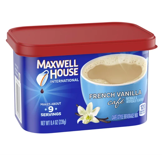 推荐美国直邮Maxwell House/麦斯威尔风味速溶咖啡榛子肉桂香草摩卡味下单后一个月左右收到商品
