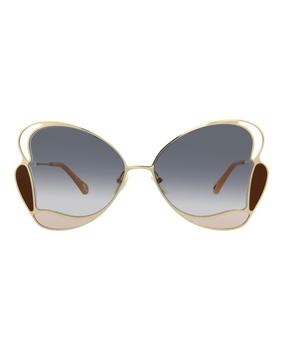 Chloé | Chloe Cat Eye-Frame Metal Sunglasses商品图片,3折×额外9折, 额外九折