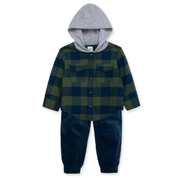 Little Me | Baby Boys Check Woven Hoodie and Pant Set 独家减免邮费