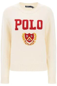 推荐Polo ralph lauren sweater with embroidered crest商品