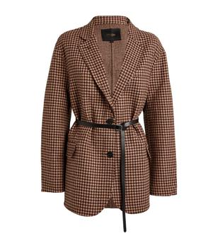 maje外套, Maje | Houndstooth Belted Blazer商品图片 