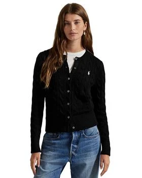 Ralph Lauren | Cable Knit Cotton Crewneck Cardigan Sweater,商家Bloomingdale's,价格¥1450