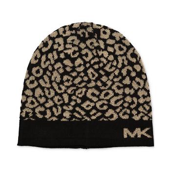 Michael Kors | Women's Metallic Leopard Beanie商品图片,额外7折, 额外七折