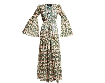 PatBO | Patbo Plitka Bell Sleeve Cotton Robe Olive,商家Premium Outlets,价格¥1742