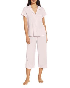 Gisele Short Sleeve Crop Pajama Set product img