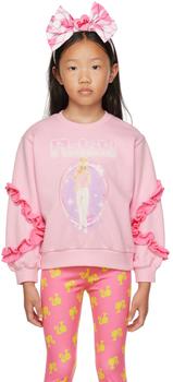 推荐SSENSE Exclusive Kids Pink Barbie Logo Sweatshirt商品