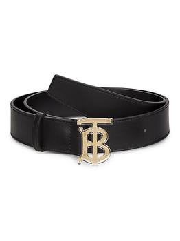 Burberry | Logo Buckle Leather Belt商品图片,额外7折, 额外七折