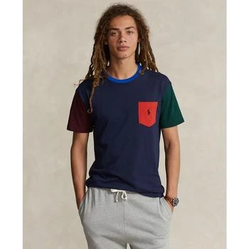 Ralph Lauren | Men's Cotton Classic Fit Color-Blocked Jersey T-Shirt 5折, 独家减免邮费