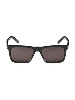 Yves Saint Laurent | New Wave 54MM Rectangular Acetate Sunglasses商品图片,