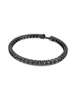 商品Swarovski | Matrix Ruthenium-Plated & Round-Cut Crystal Tennis Bracelet,商家Saks Fifth Avenue,价格¥1699图片