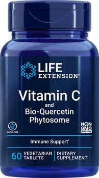 Life Extension | Life Extension Vitamin C and Bio-Quercetin® (60 Vegetarian Tablets),商家Life Extension,价格¥46