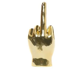 Interior Illusions Plus Gold Middle Finger Tabletop - 9" tall