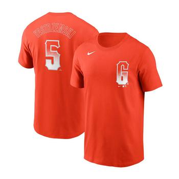 了解迈克达威, NIKE | Men's Mike Yastrzemski Orange San Francisco Giants 2021 City Connect Name Number T-shirt商品图片 