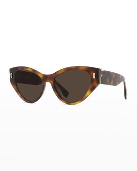 推荐Tortoiseshell Acetate Cat-Eye Sunglasses商品
