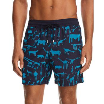 推荐Vilebrequin Mens Moorea Animal Print Board Shorts Swim Trunks商品