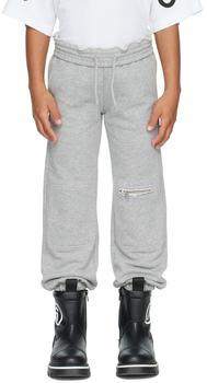 商品MM6 | Kids Gray Zip Vent Track Pants,商家SSENSE,价格¥643图片