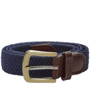 Barbour Stretch Webbing Leather Belt