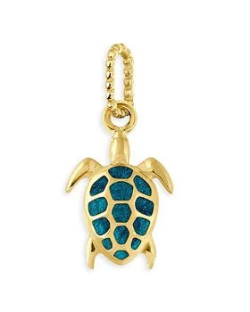 Gigi Clozeau | 18K Yellow Gold Voyage Resin Accented Turtle Pendant,商家Bloomingdale's,价格¥2278