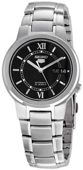 精工机械表, Seiko | Series 5 Automatic Black Dial Stainless Steel Mens Watch SNKA23商品图片 3.2折