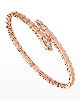 商品Serpenti Viper Bracelet in 18k Rose Gold and Diamonds, Size L,商家Neiman Marcus,价格¥68979图片