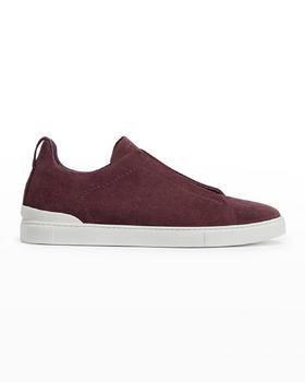 zegna鞋正品, Zegna | Men's Suede-Leather Low-Top Sneakers商品图片 