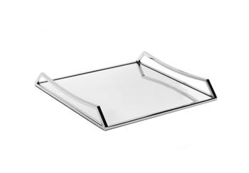 商品Classic Touch Decor | Square Mirror Tray with Handles - 15.75"L,商家Premium Outlets,价格¥798图片