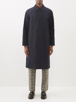 推荐GG-jacquard lined-canvas coat商品