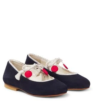 Bonpoint | Emilda绒面革玛丽珍平底鞋,商家MyTheresa CN,价格¥1890