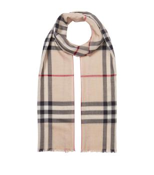 burberry围巾, Burberry | Wool-Silk Vintage Check Scarf商品图片 