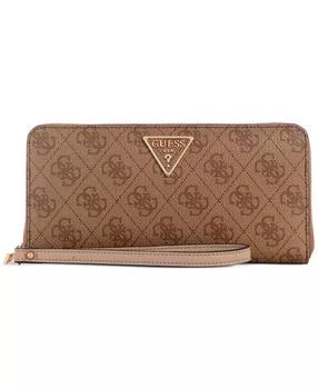 GUESS | Laurel 4G Logo Basique Large Zip-Around Wallet,商家Macy's,价格¥296