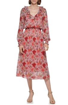 推荐Jardin Floral Long Sleeve Midi Dress商品