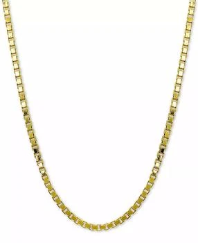 Giani Bernini | Box Link 20" Chain Necklace in 18k Gold-Plated Sterling Silver, Created for Macy's,商家Macy's,价格¥281