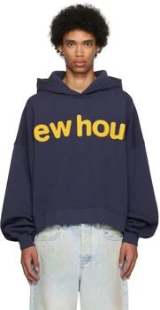 Drew House | Navy Embroidered Hoodie 6.7折
