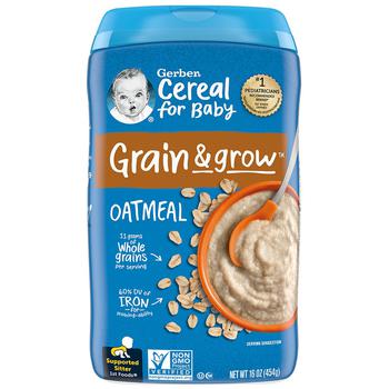 商品Gerber | 婴儿1段辅食燕麦糊 454g,商家Walgreens,价格¥43图片