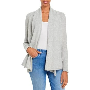 推荐Aqua Cashmere Womens Cashmere Open Front Cardigan Sweater商品