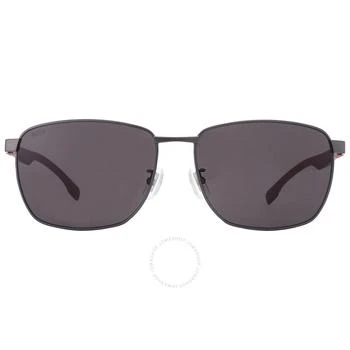 Hugo Boss | Grey Rectangular Men's Sunglasses BOSS 1469/F/SK 0R80/IR 62,商家Jomashop,价格¥518