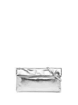 GIANNI CHIARINI | Silver Cherry Clutch Bag With Shoulder Strap 