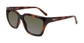 菲拉格慕眼镜, Salvatore Ferragamo | Grey Rectangular Ladies Sunglasses SF1018S 214 59商品图片 2.7折