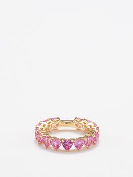 商品Yvonne Leon | Heart sapphire & 9kt gold ring,商家MATCHESFASHION,价格¥12488图片