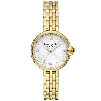 推荐Women's Chelsea Park Three-Hand Date Gold-Tone Stainless Steel Mesh Bracelet Watch, 32mm商品