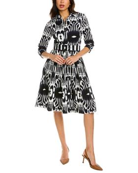 samantha sung是什么牌子, SAMANTHA SUNG | Samantha Sung Audrey 2 3/4-Sleeve Shirtdress商品图片 4.1折