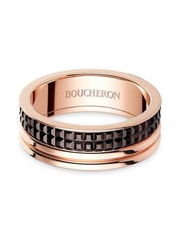 商品Boucheron | Quatre Classique 18K Pink Gold & Brown PVD Large Band,商家Saks Fifth Avenue,价格¥22724图片
