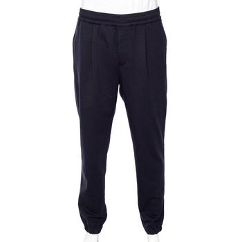 loro piana, [二手商品] Loro Piana | Loro Piana Navy Blue Wool Coulisse Joggers XXL商品图片 2.1折