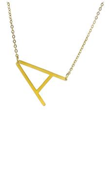 商品Savvy Cie Jewels | 14K Gold Plated Initial Pendant Necklace with Gift Box - Multiple Letters Available,商家Nordstrom Rack,价格¥151图片