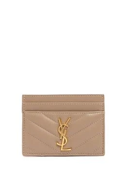 Yves Saint Laurent | Leather Credit Card Case,商家LUISAVIAROMA,价格¥2810